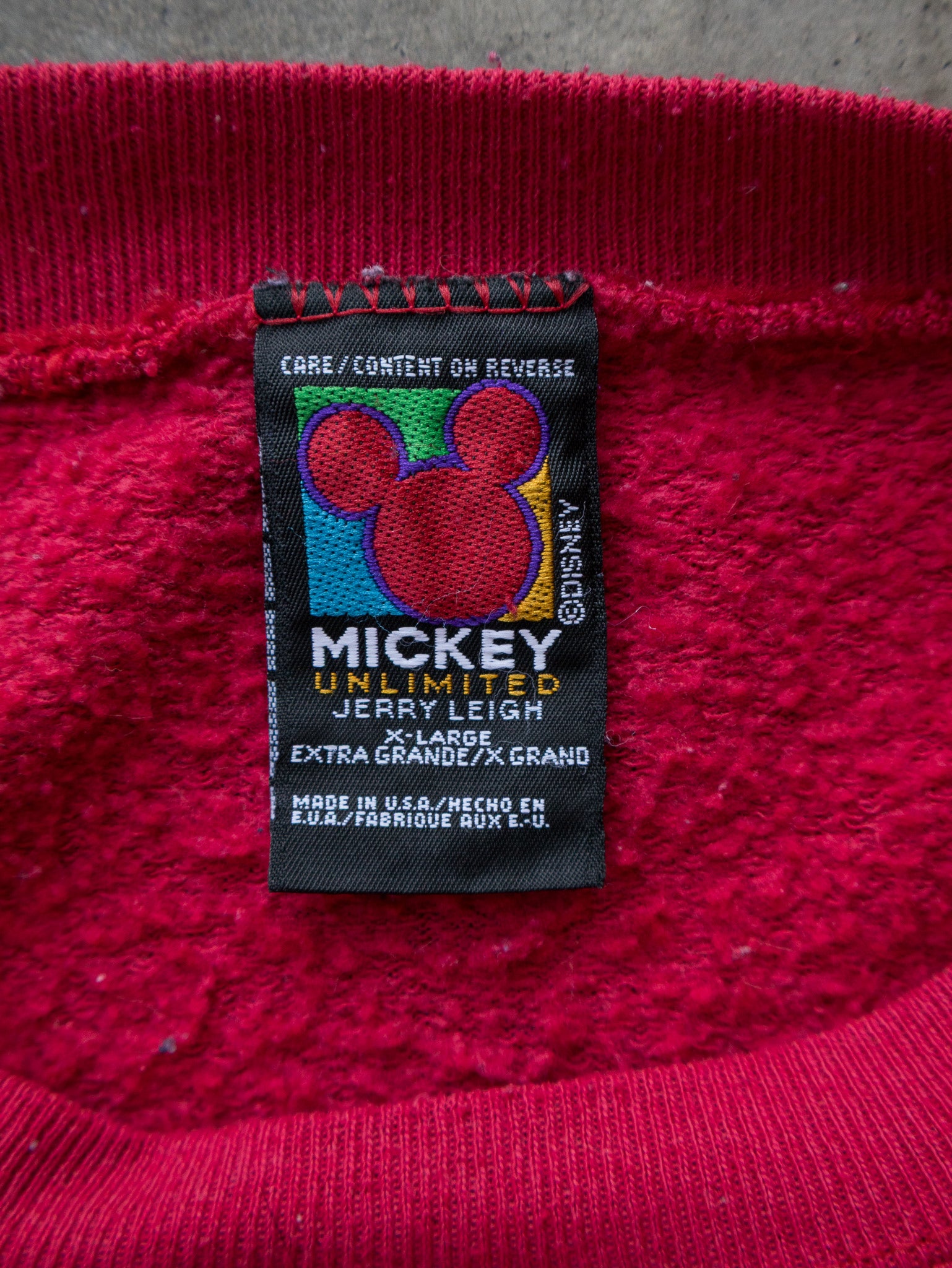 Vintage 90s Disney Mickey Mouse Christmas Sweatshirt (XL)