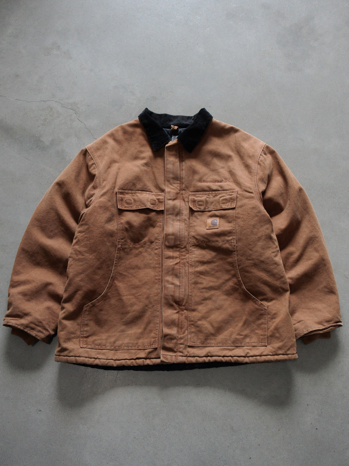 Vintage Carhartt C26 BRN 'Brown' Traditional Coat (2XL)