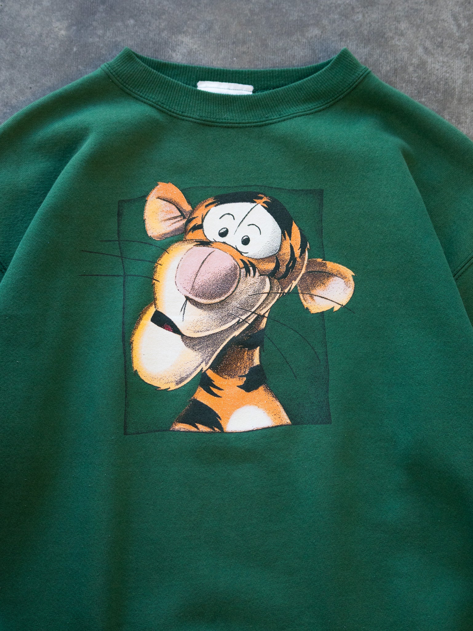 Vintage Green Disney Tigger Sweatshirt (M)
