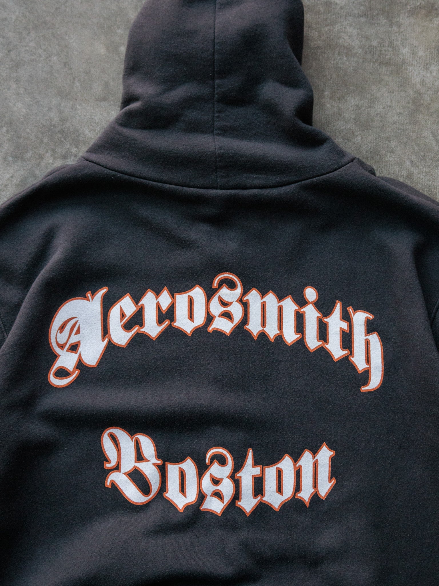 Vintage 00s Black Aerosmith Boston Full Zip Hoodie (L)
