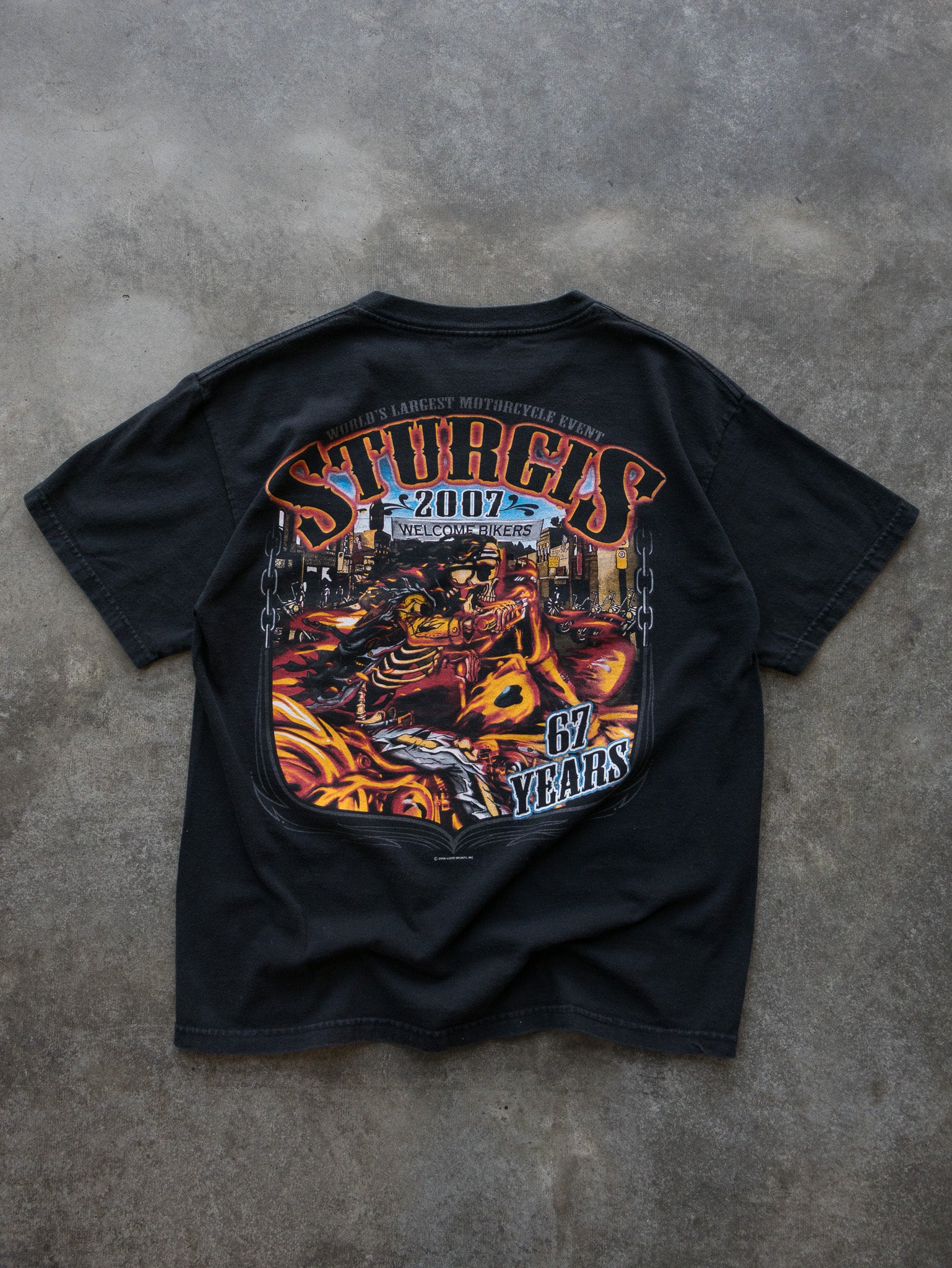 Vintage 2007 Black Sturgis Black Hills Rally Tee (S)