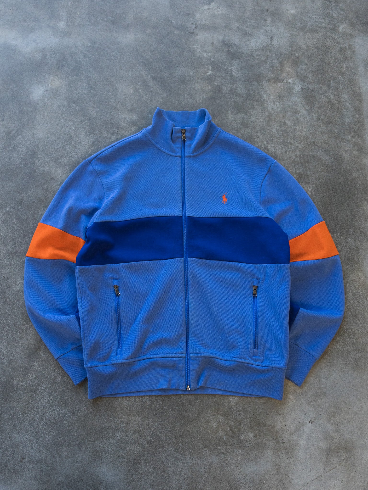 Vintage Blue Polo Ralph Lauren Track Jacket (M)