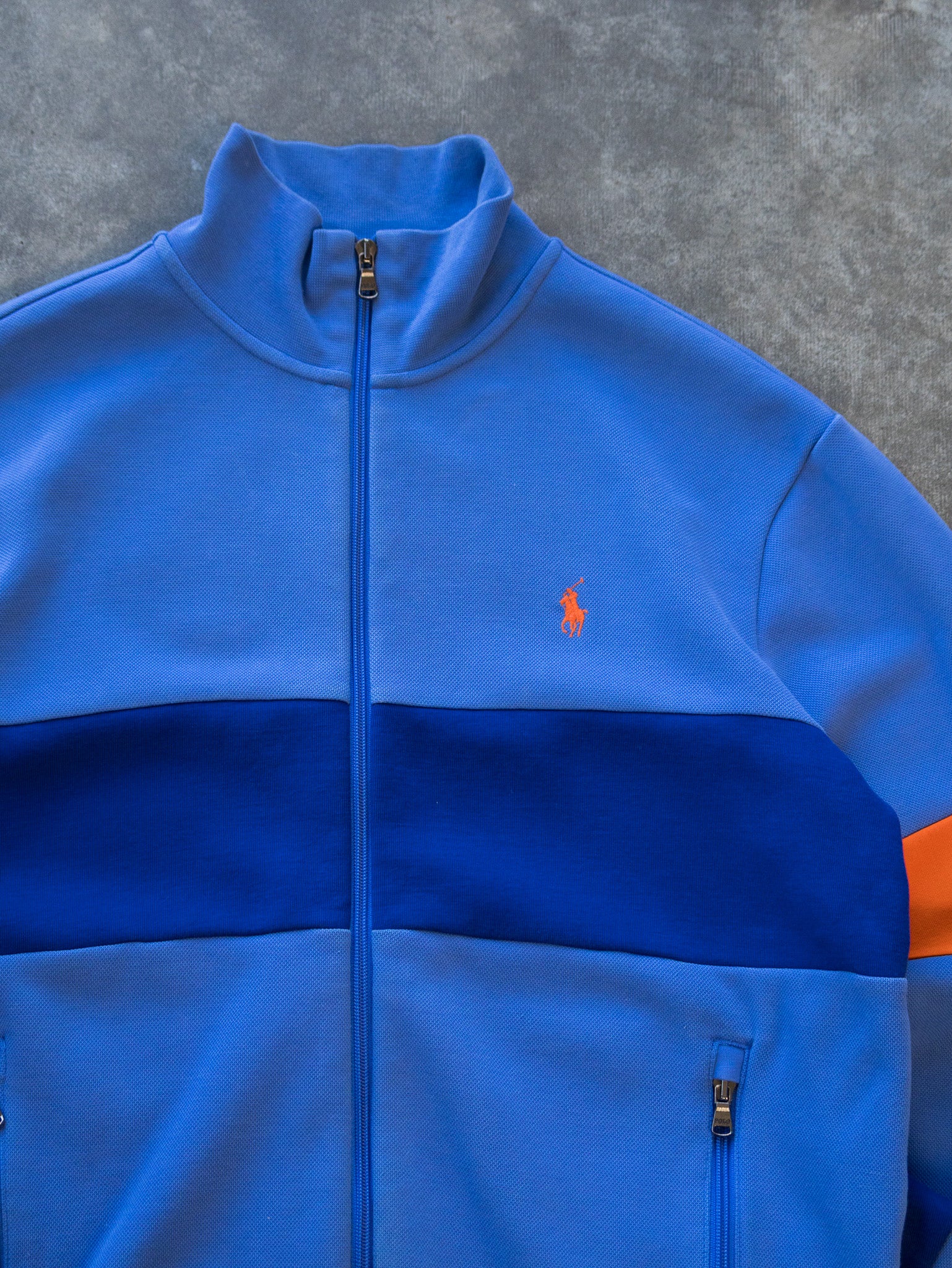 Vintage Blue Polo Ralph Lauren Track Jacket (M)