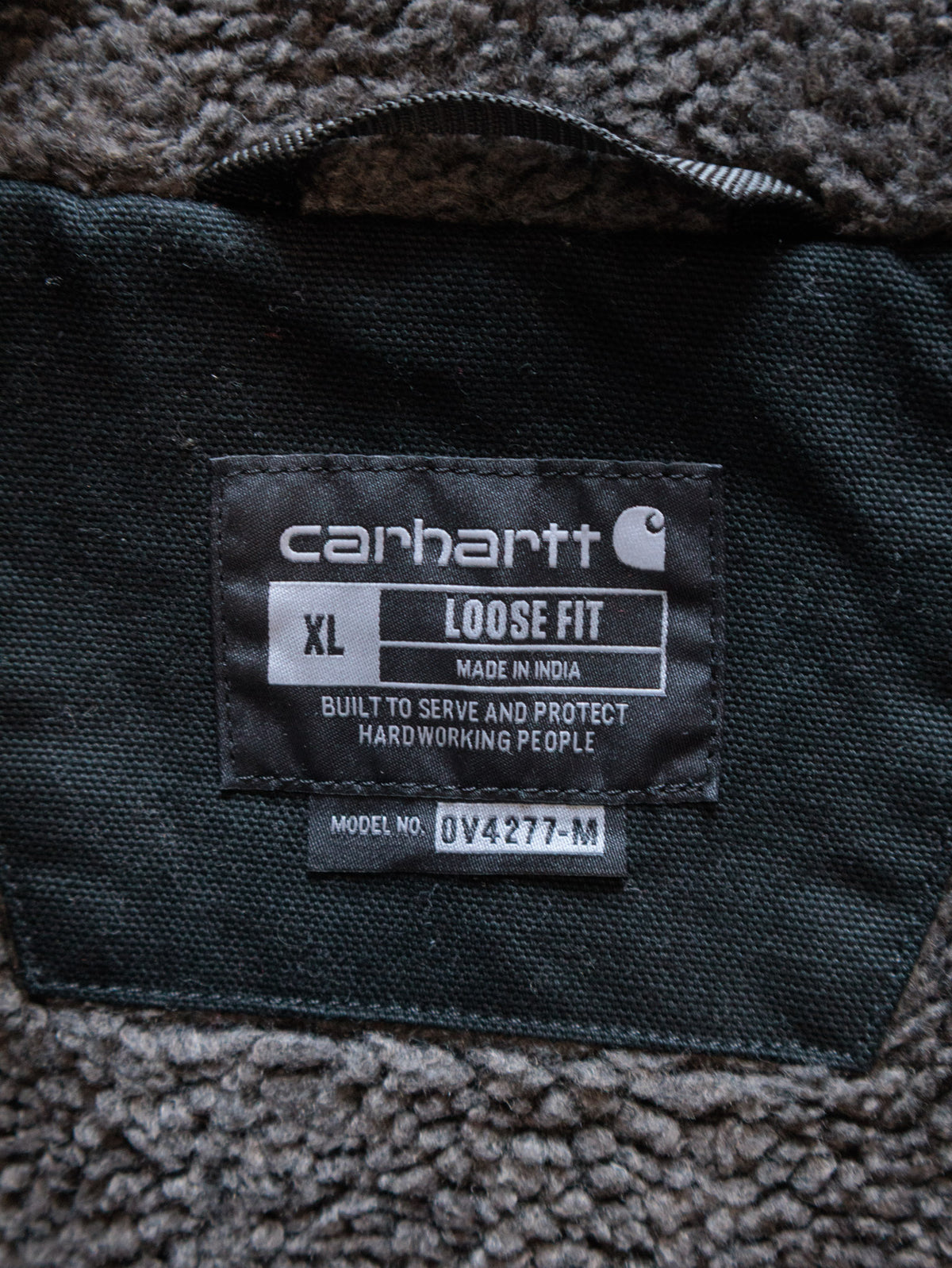 Vintage Black Carhartt DMH Technologies Sherpa-Lined Vest (XL)