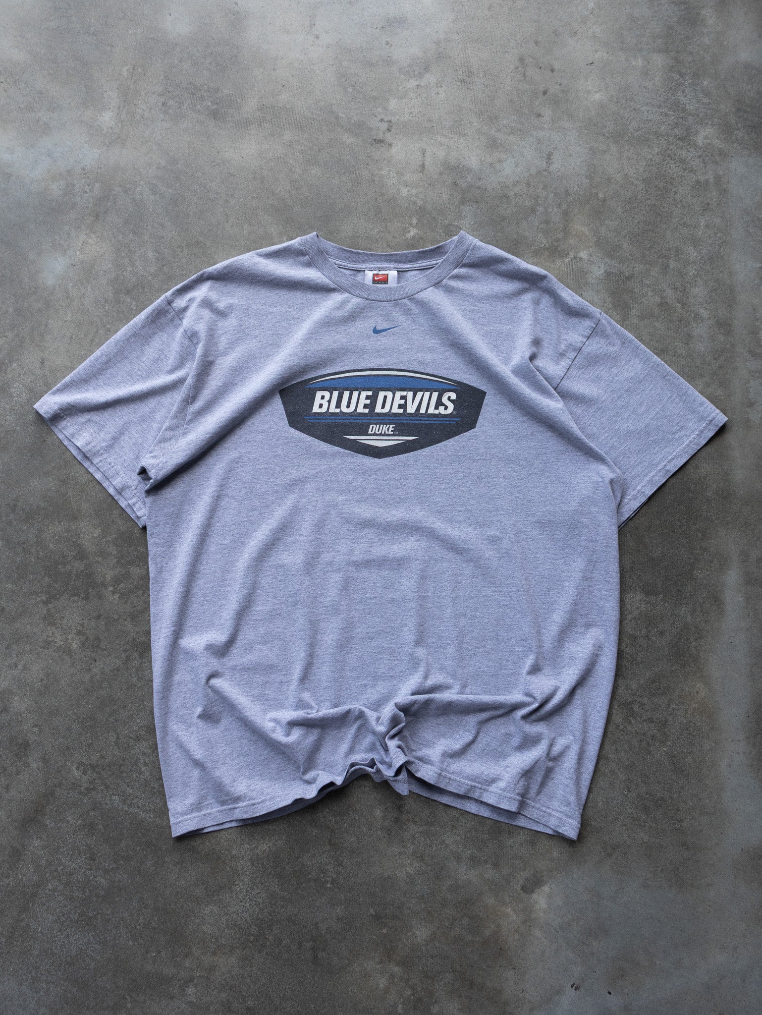 Vintage 00s Grey Nike Duke Blue Devils Tee (L)