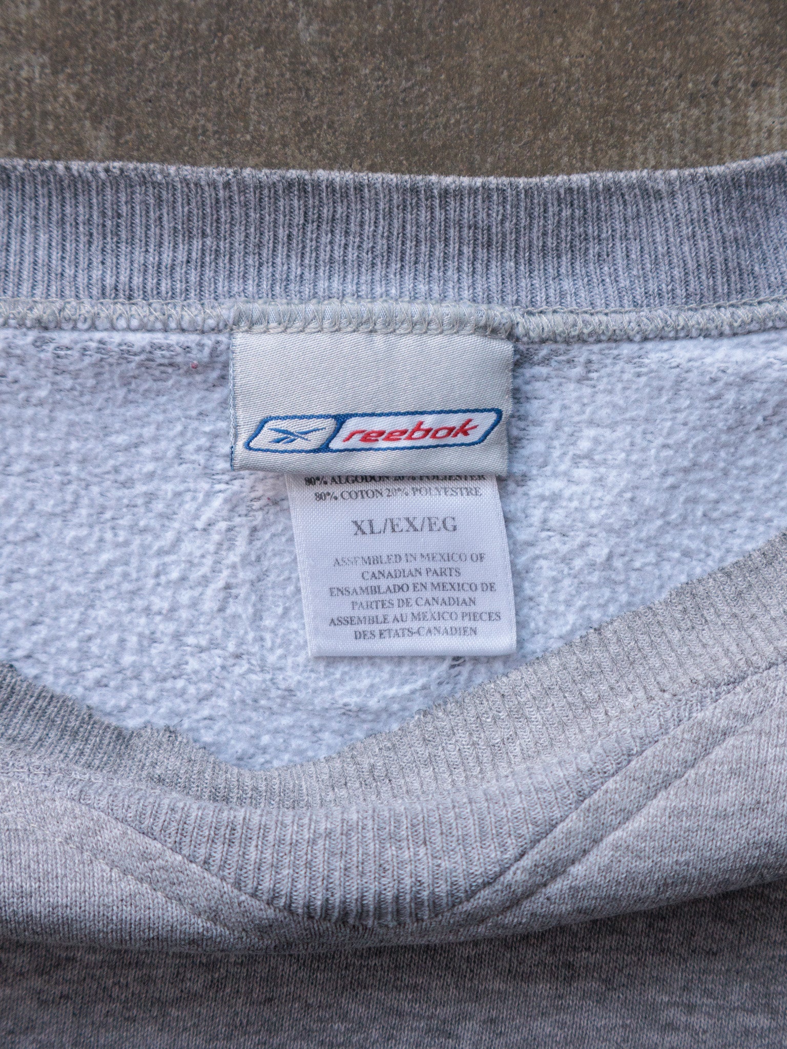 Vintage 00s Grey Cowboys Reebok Sweatshirt (XL)