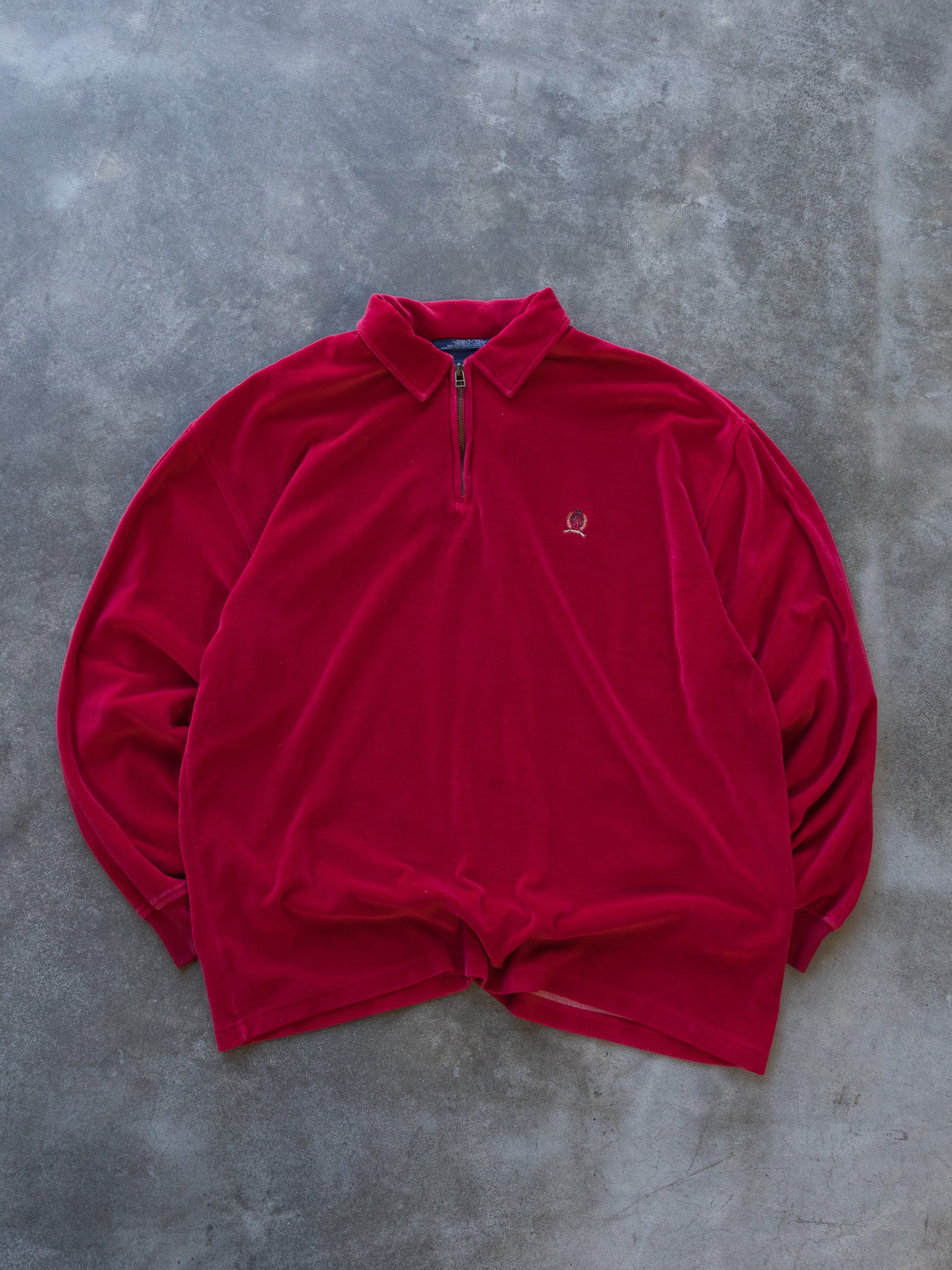 Vintage Tommy Hilfiger Quarter Zip Fleece (XL)