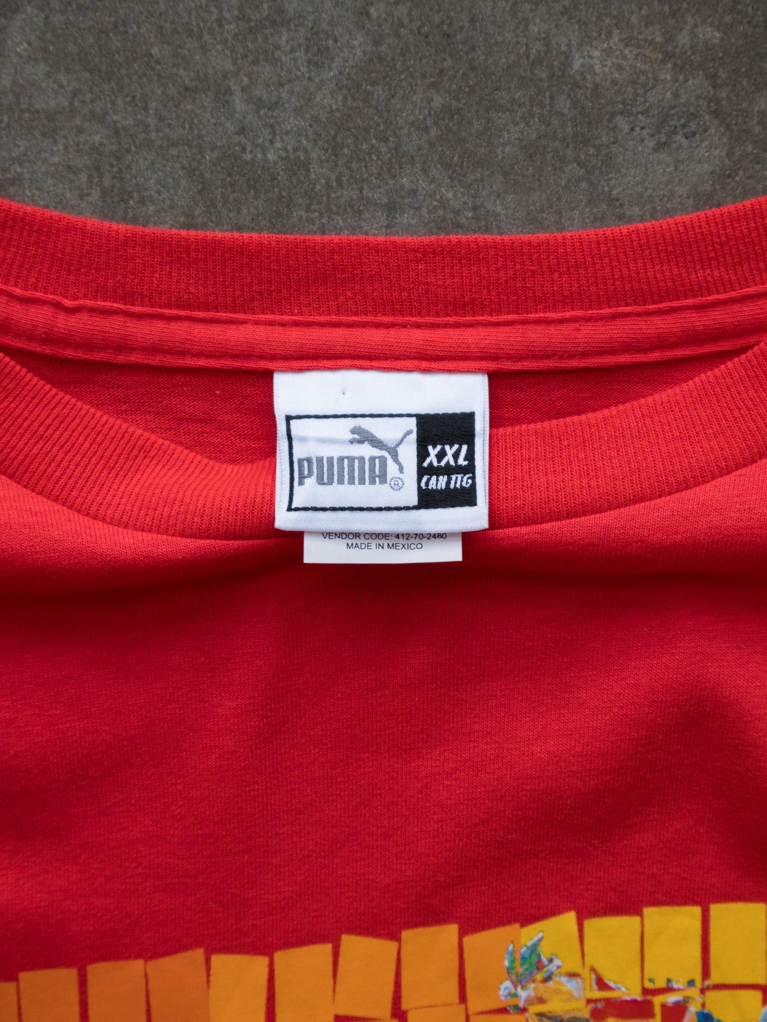 Vintage Red Puma Motocross Long Sleeve (2XL)
