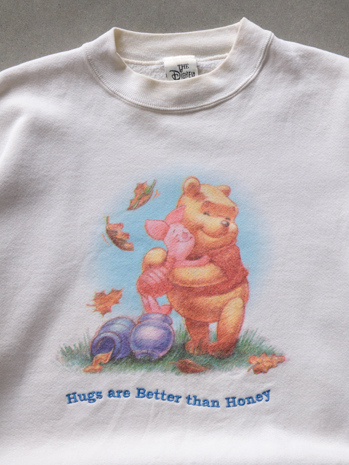 Vintage 90s White Disney Winnie the Pooh & Piglet Sweatshirt (L/XL)