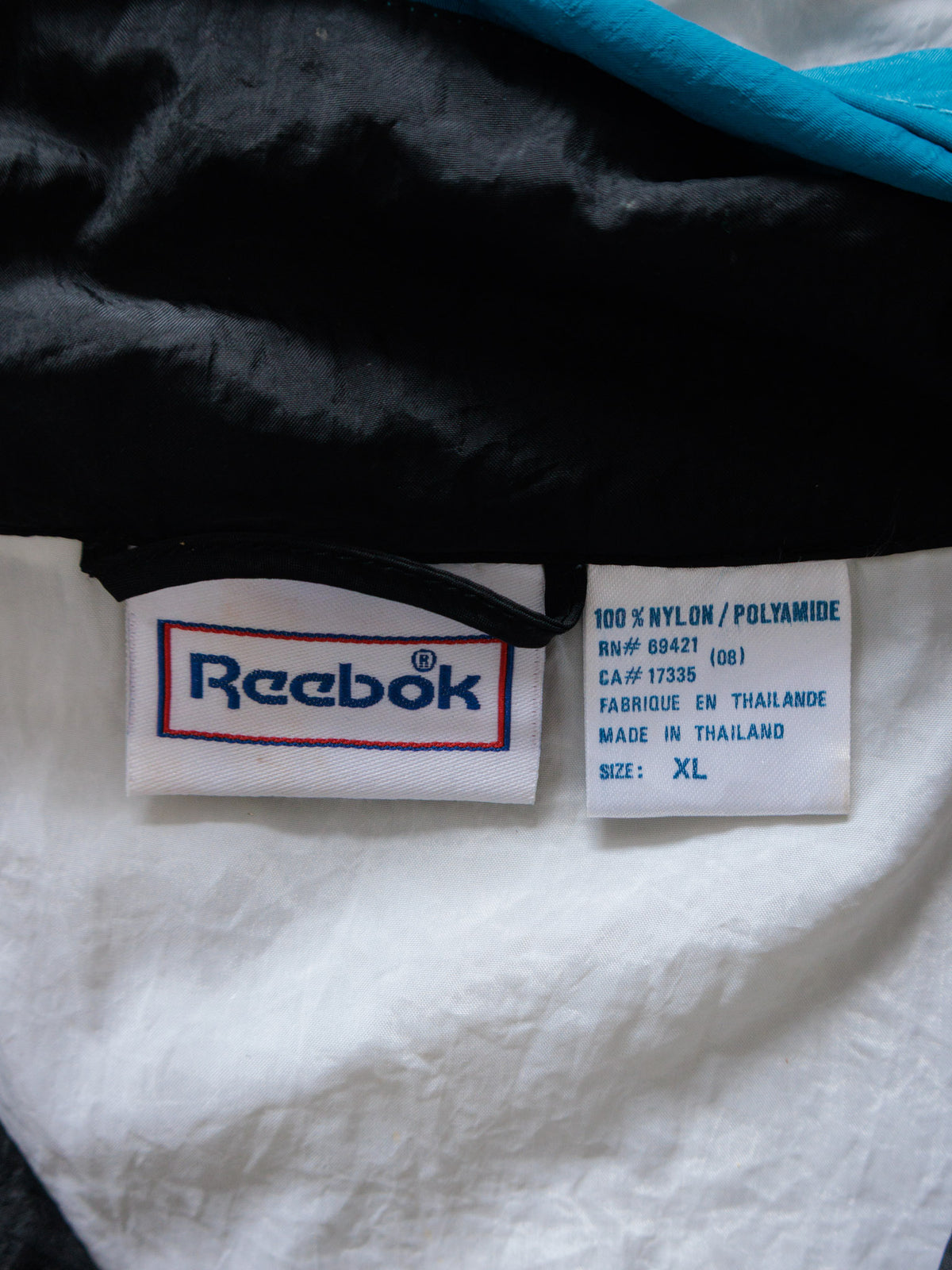 Vintage 90s Blue Reebok Colourblock Windbreaker (XL)