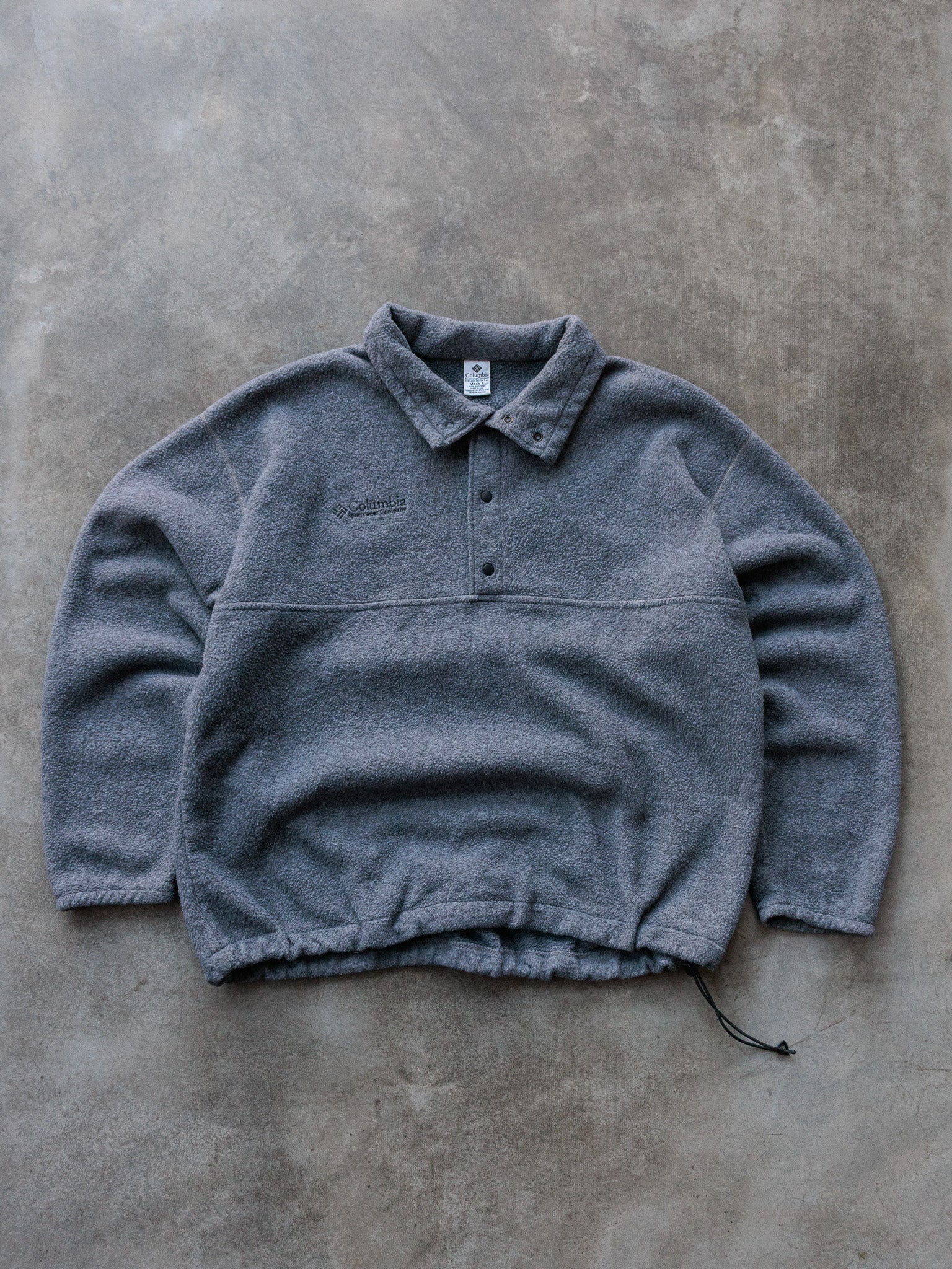 Vintage 90s Grey Columbia Fleece Sweatshirt (L)