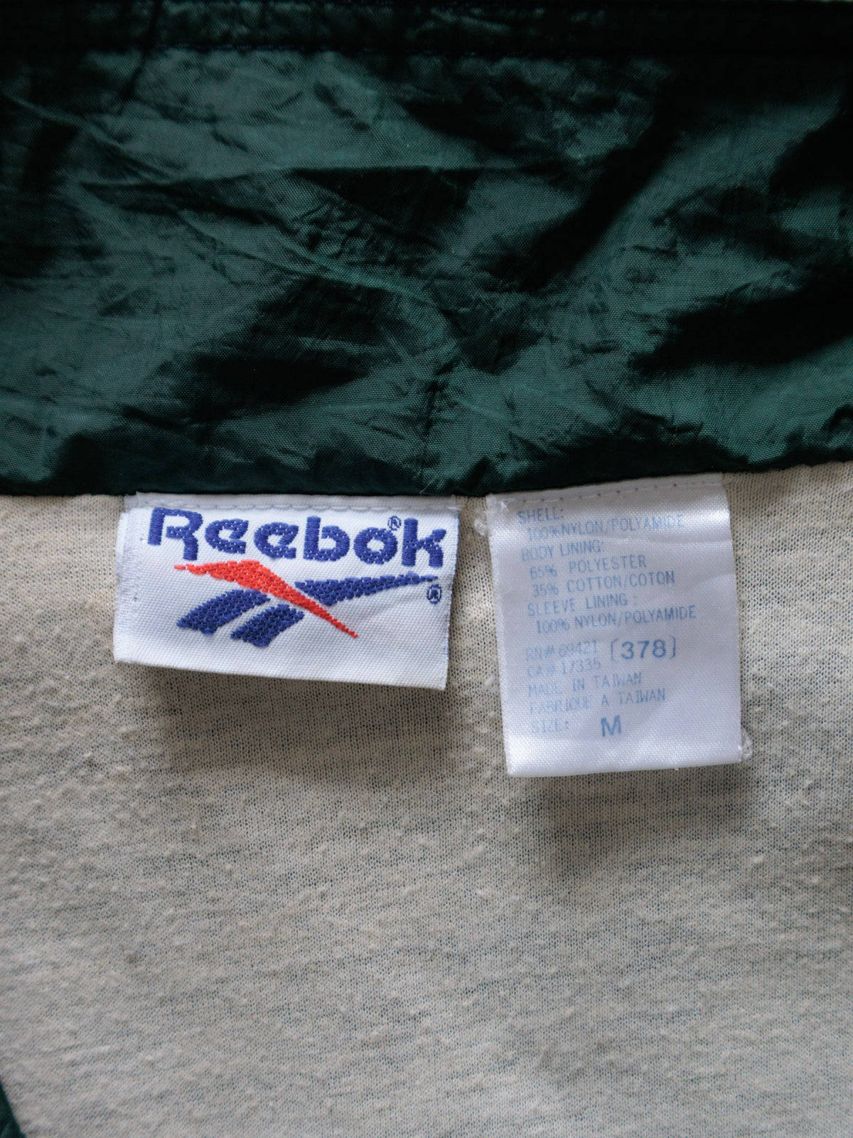 Vintage 90s Navy Reebok Colourblock Jacket (M)