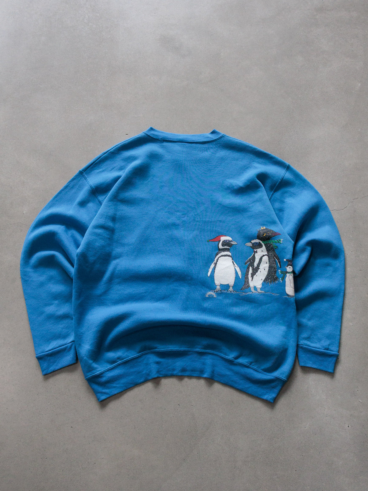 Vintage 90s Blue Penguins Sweatshirt (XL)