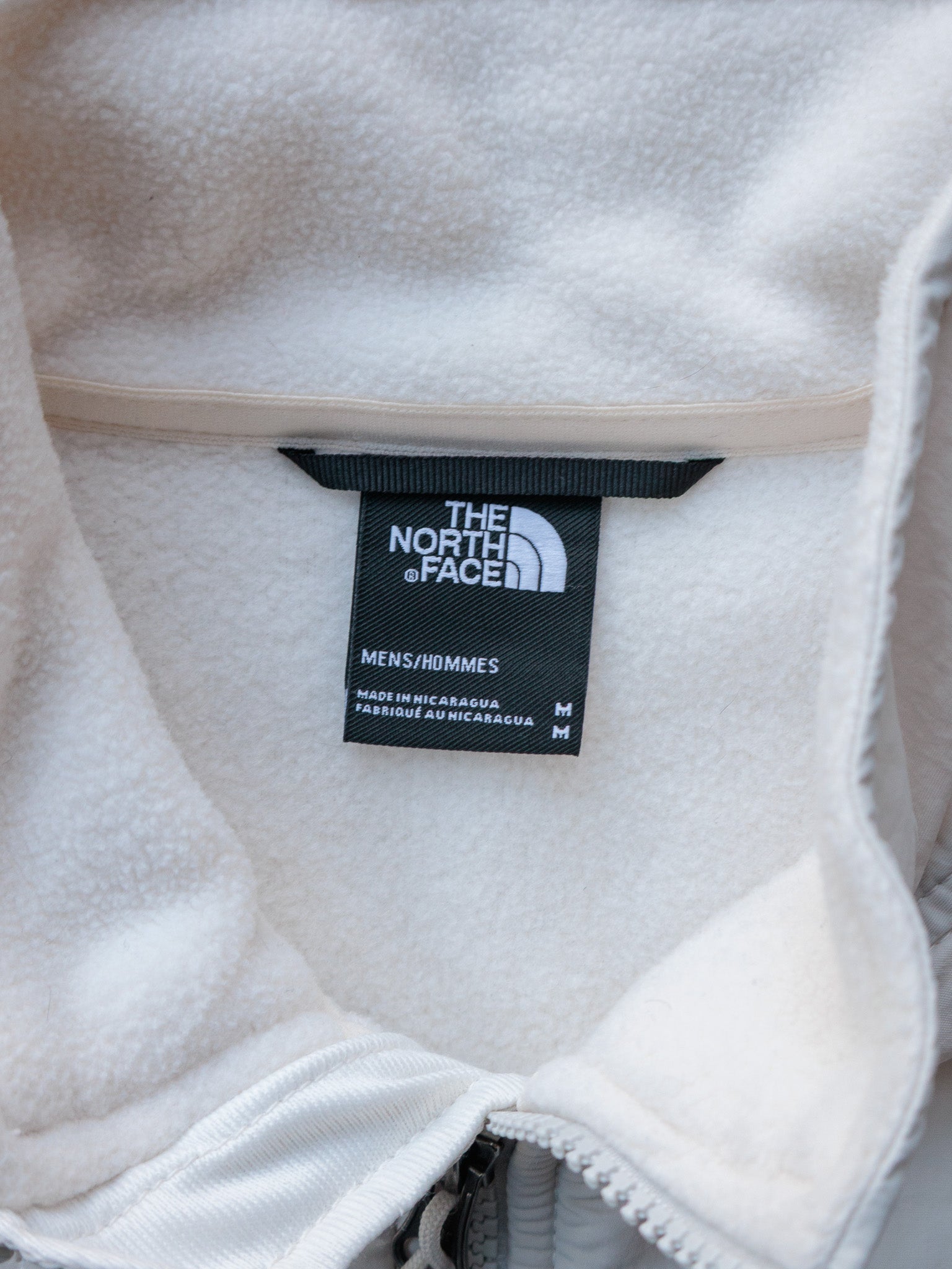 Vintage White The North Face Denali Fleece Jacket (M)