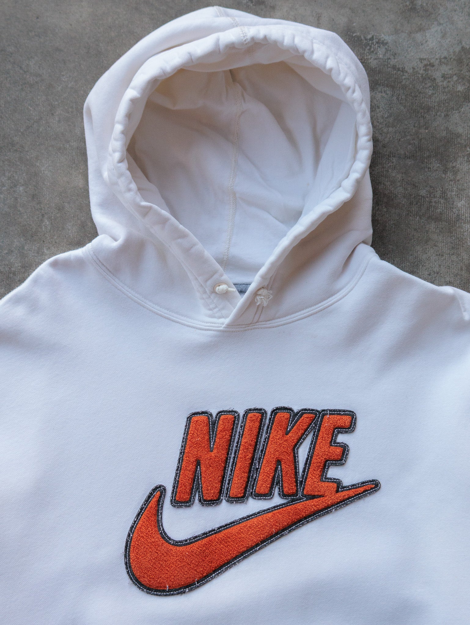 Vintage White Nike Hoodie (XL)