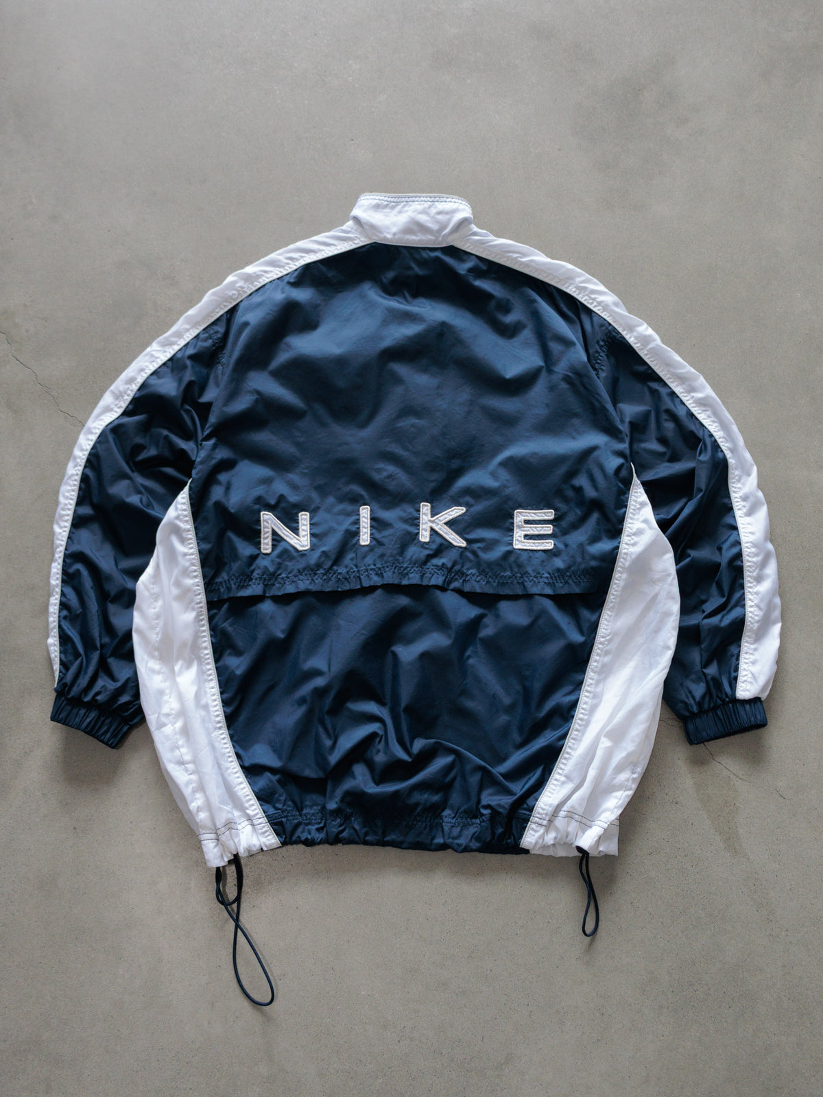 Vintage 90s Navy Nike Colourblock Windbreaker (Women's M)