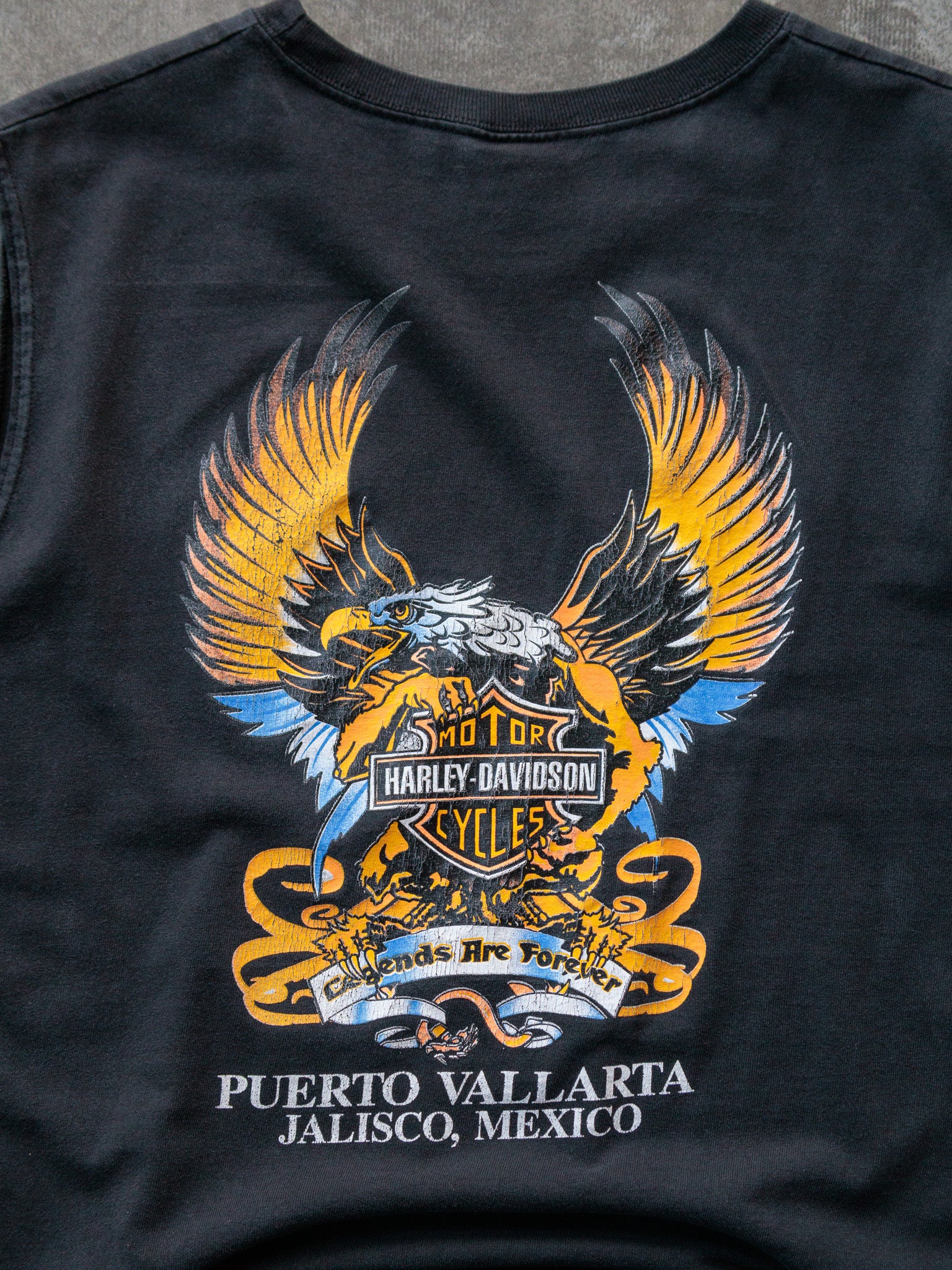 Vintage Black Harley-Davidson Puerto Vallarta Tank (L)