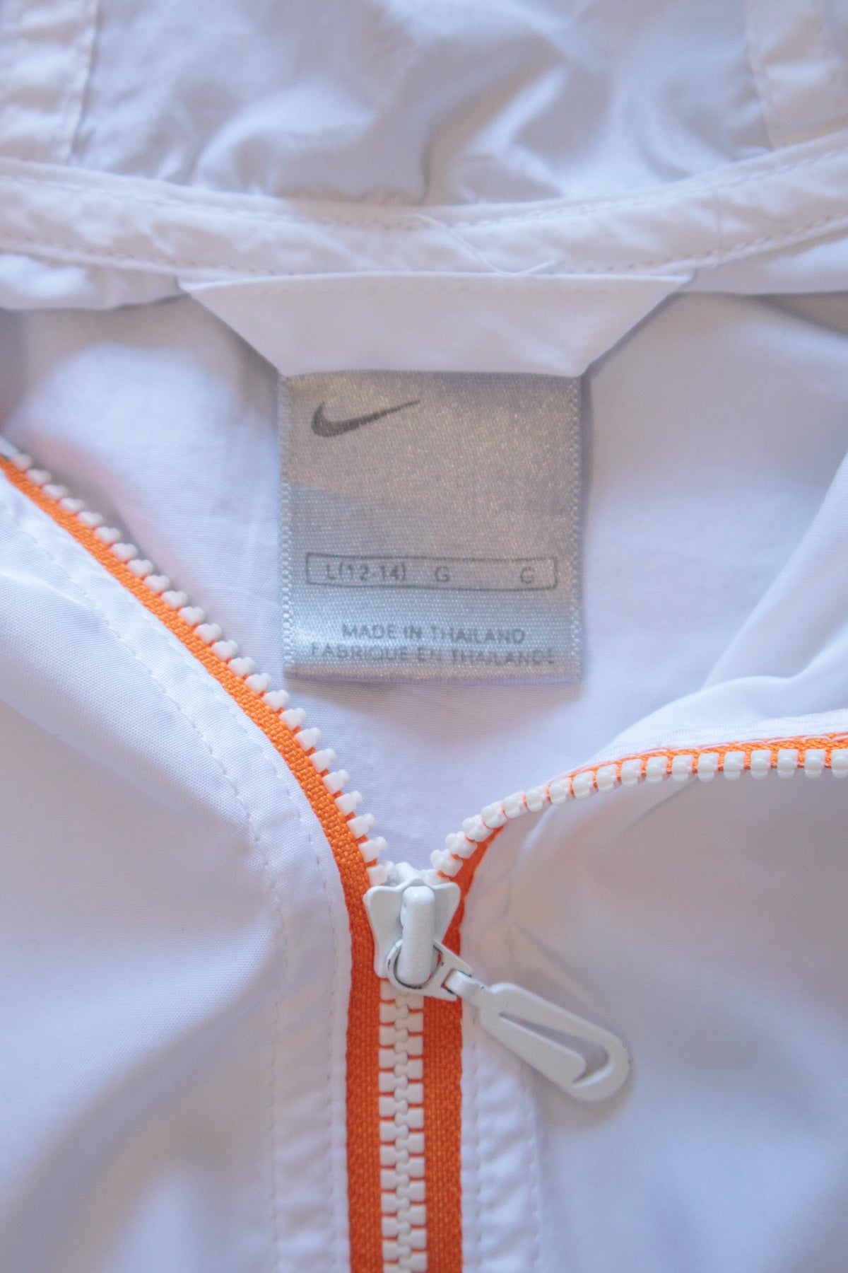 Vintage 00s White Nike Colourblock Windbreaker (12-14Y)