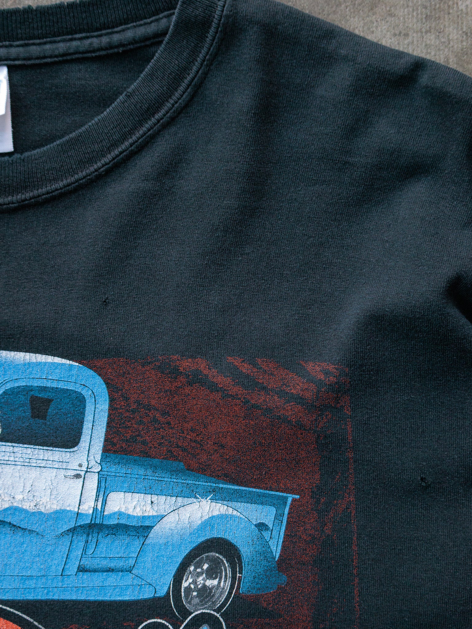 Vintage 2010 Black Foothills Street Rod Association Long Sleeve Tee (-)
