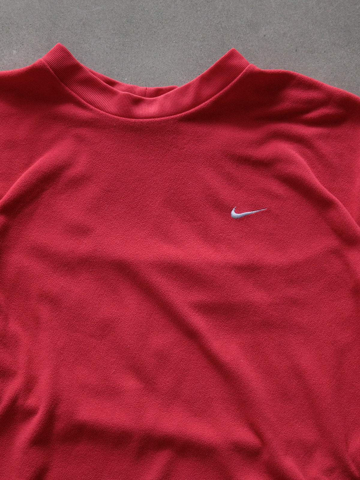 Vintage 90s Red Nike Fleece Sweatshirt (L)