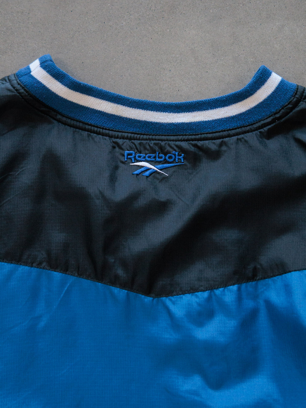 Vintage 90s Blue Reebok Colourblock Jacket (L)