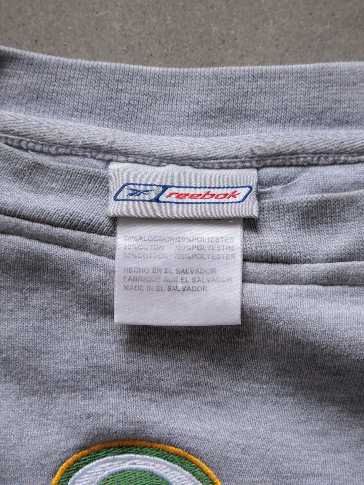 Vintage 00s Grey Reebok Green Bay Packers Sweatshirt (2XL)