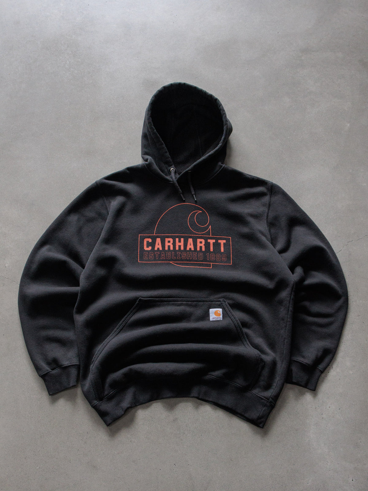 Vintage Black Carhartt Hoodie (M)