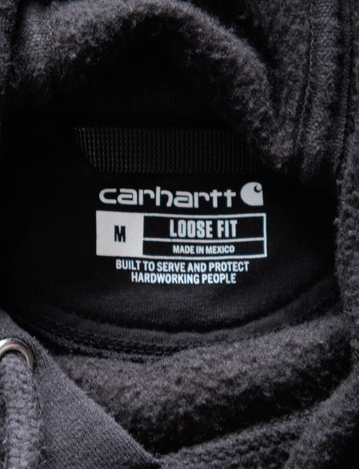 Vintage Black Carhartt Hoodie (M)