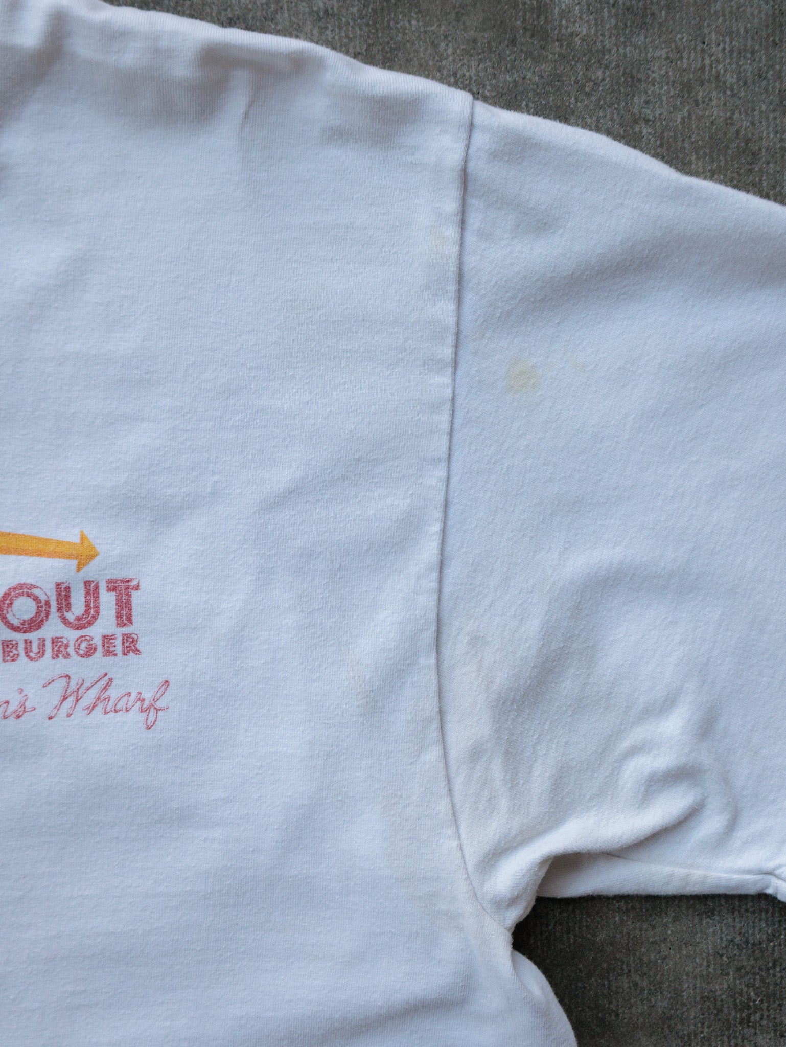 Vintage 2001 White In-N-Out Burger Fisherman's Wharf Tee (L)