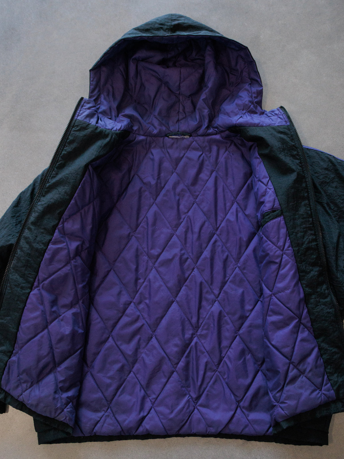 Vintage 90s Green Adidas Hooded Jacket (-)