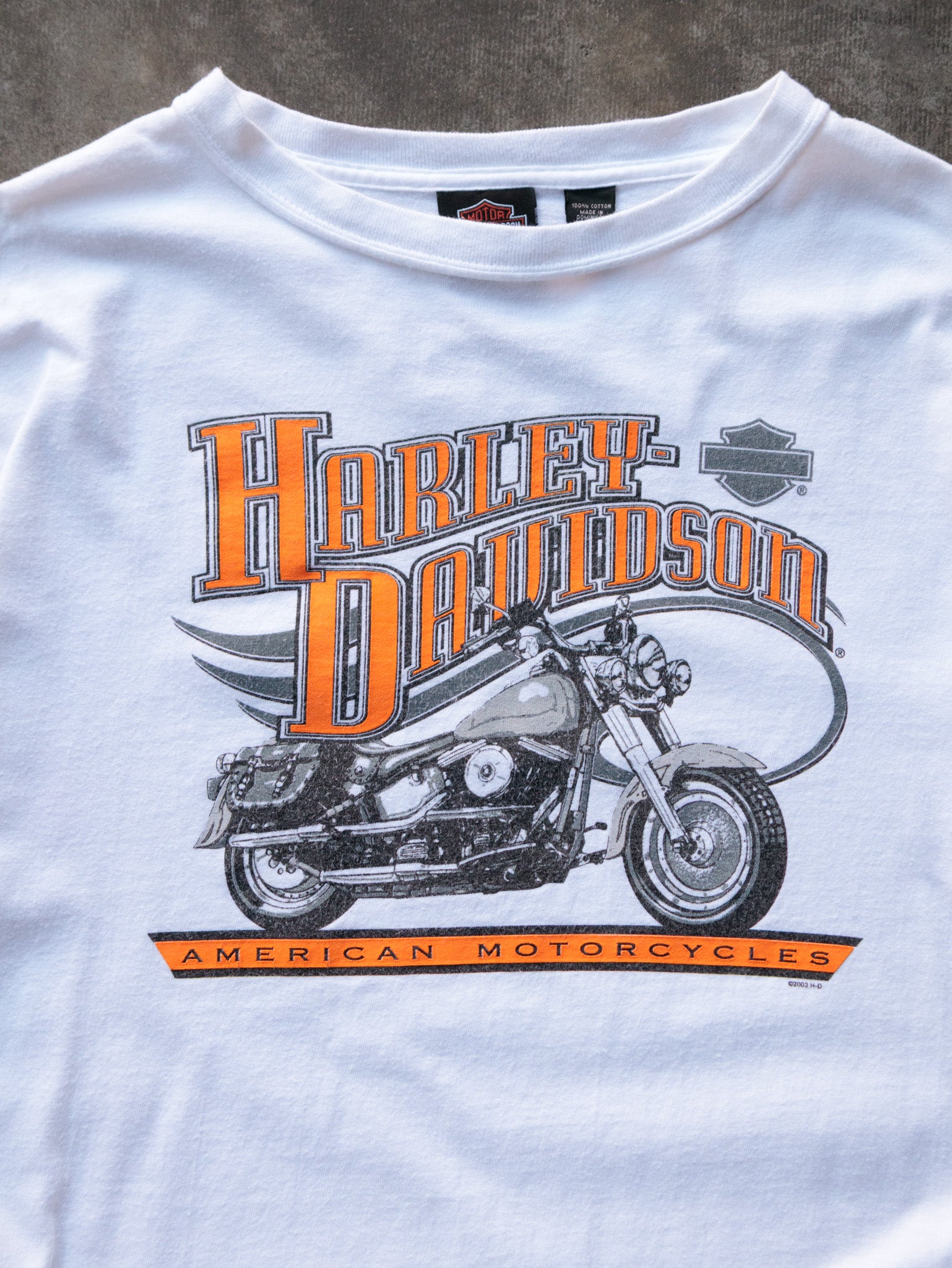 Vintage 2003 White Harley-Davidson Latrobe Pennsylvania Long Sleeve (L)