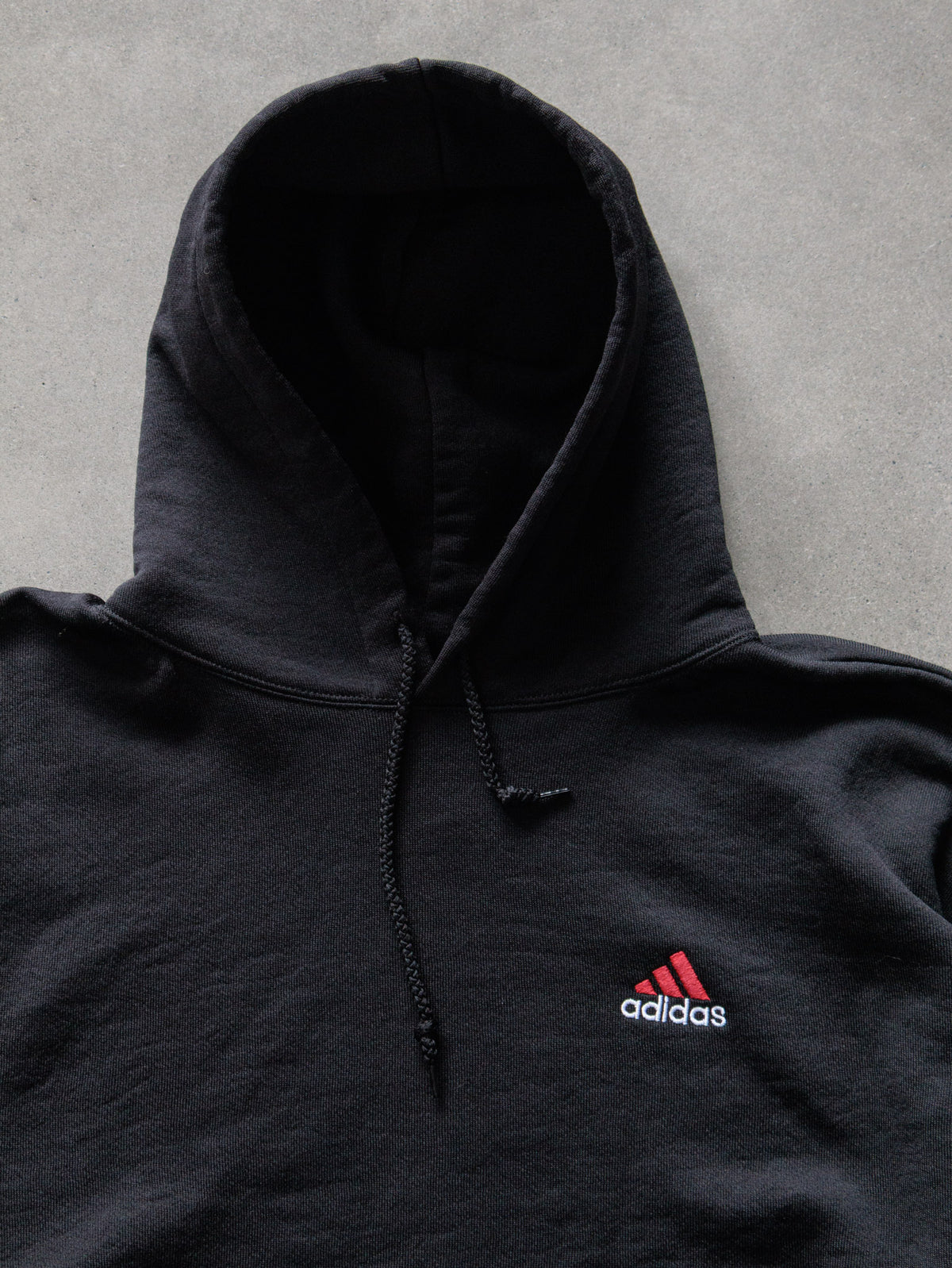 Vintage 90s Black Adidas Hoodie (M)