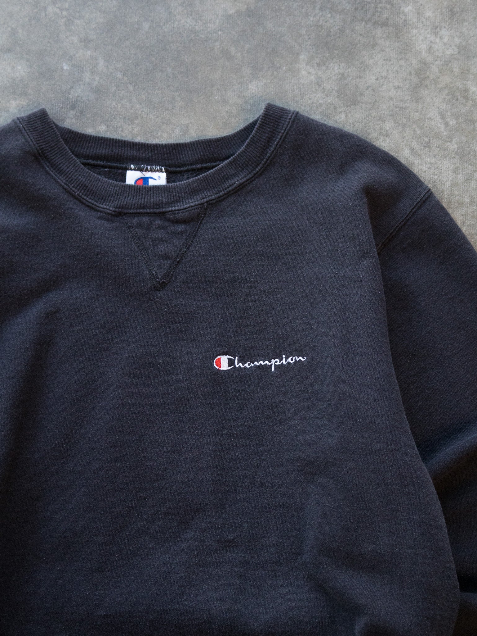 Vintage Black Champion Sweatshirt (M)