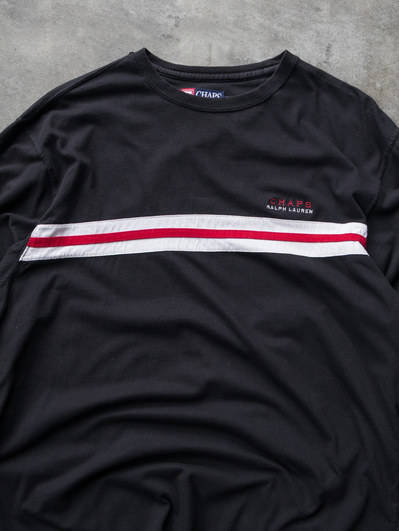 Vintage 90s Black Chaps Ralph Lauren Long Sleeve (L)