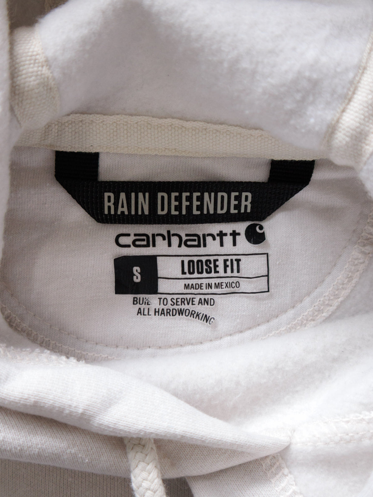 Vintage Beige Carhartt Hoodie (S)