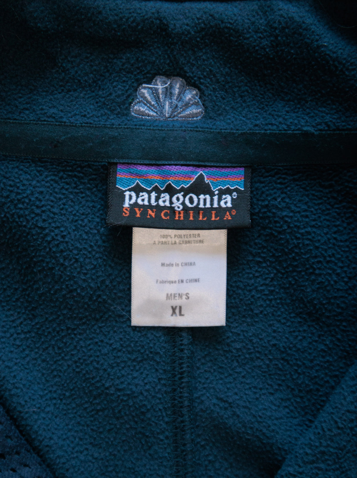 Vintage Navy Patagonia Synchilla Fleece Jacket (XL)