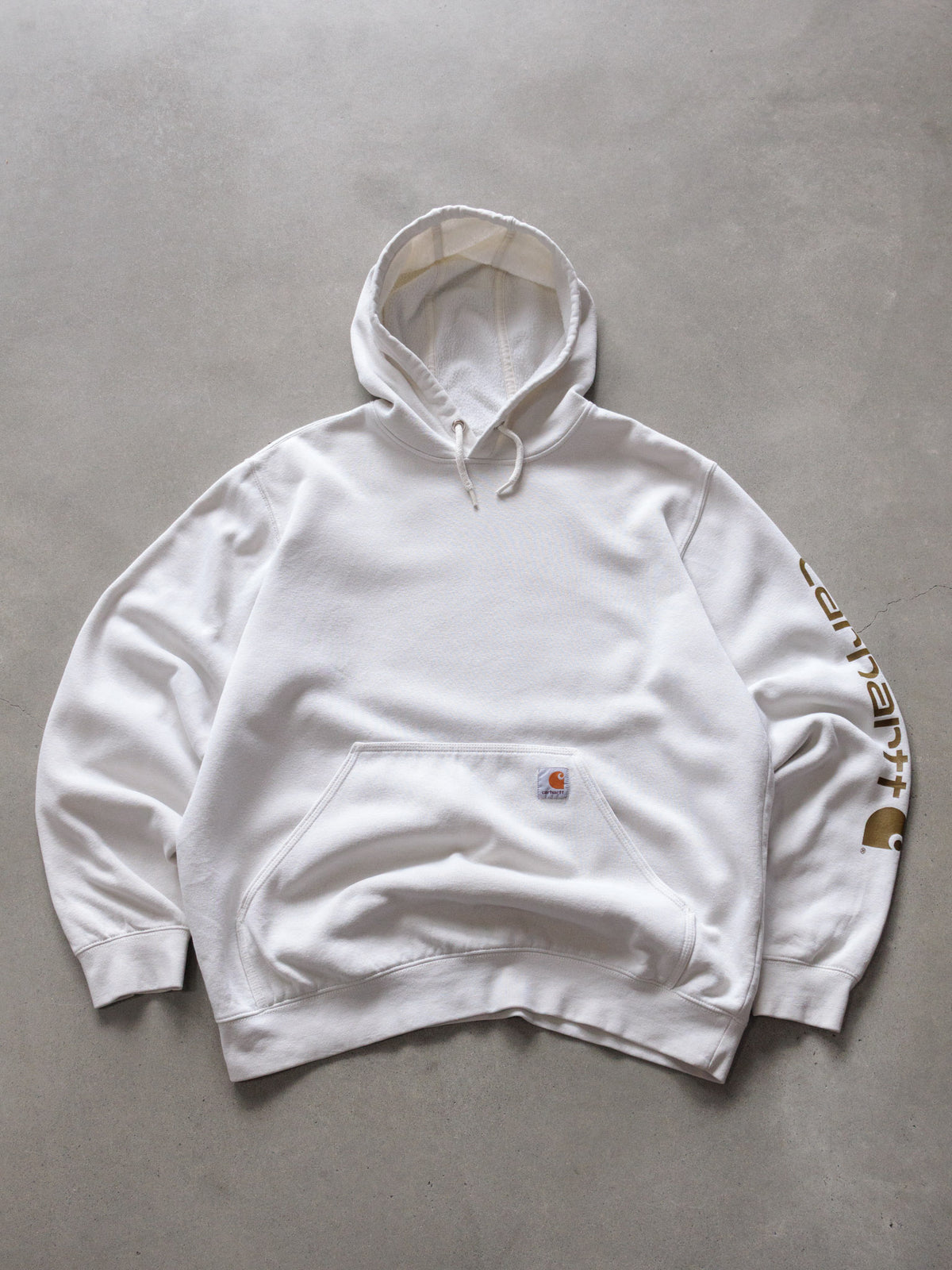 Vintage White Carhartt Hoodie (L)