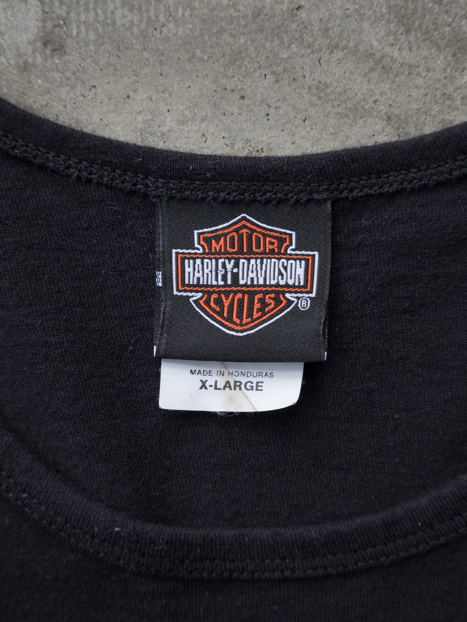 Vintage 2011 Black Harley-Davidson Tulsa Oklahoma Tank (XL)