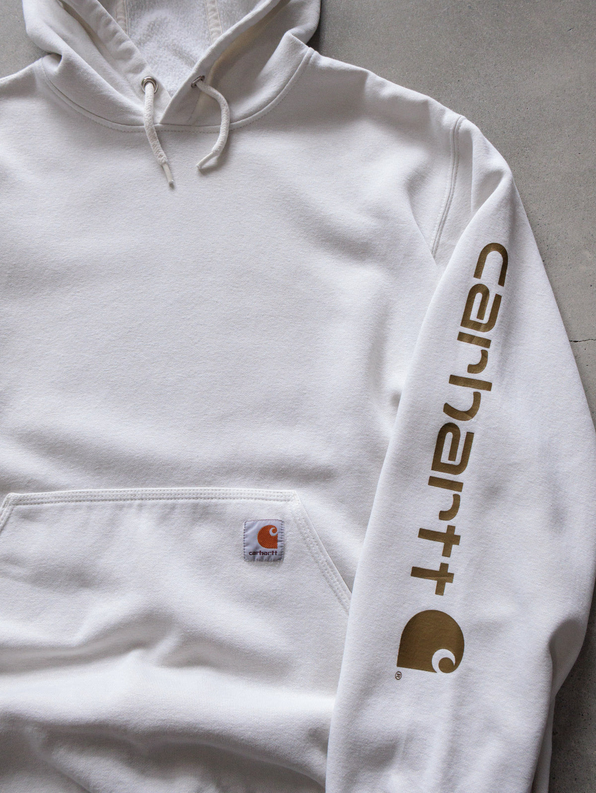 Vintage White Carhartt Hoodie (L)