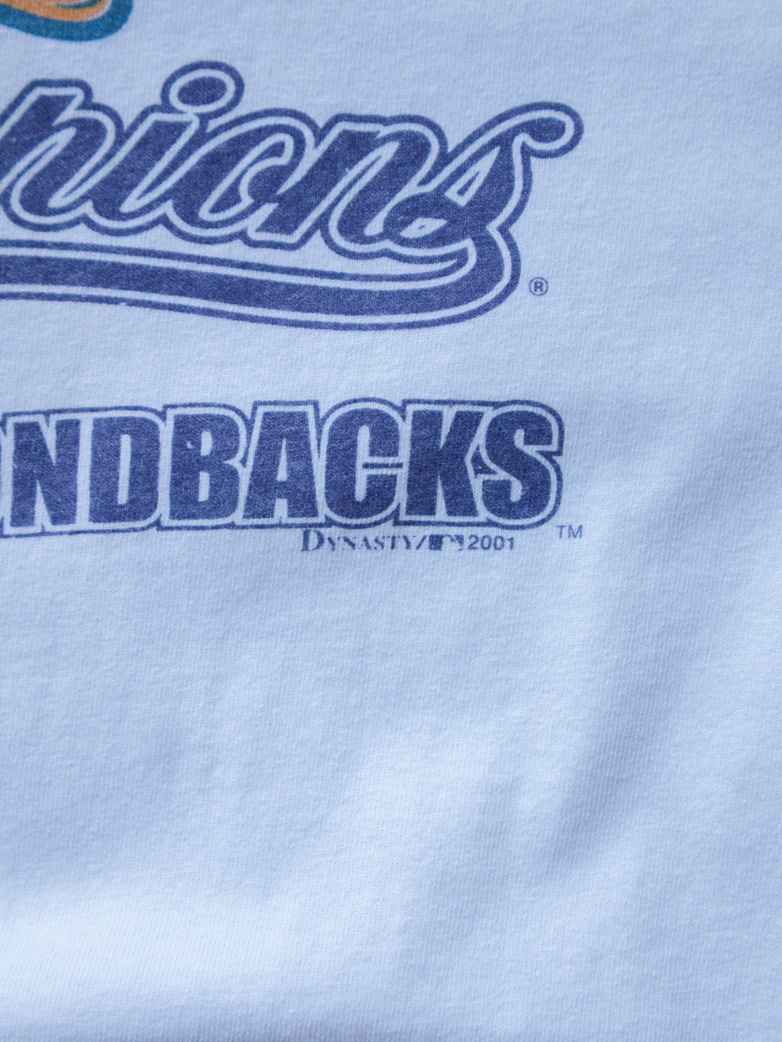 Vintage 2001 White Arizona Diamondbacks World Series Champions Tee (2XL)