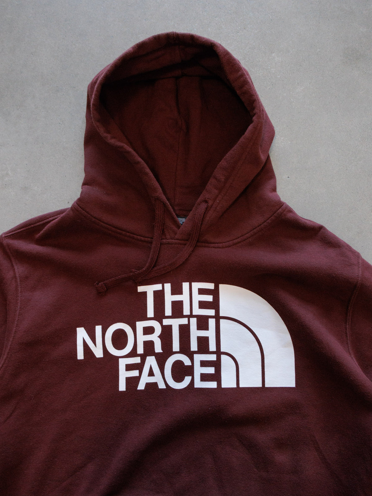 Vintage Maroon The North Face Hoodie (2XL)