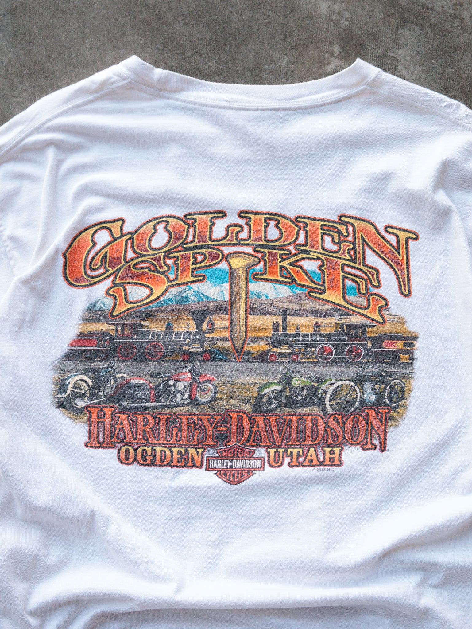 2015 White Harley-Davidson Racing Ogden Utah Long Sleeve (XL)