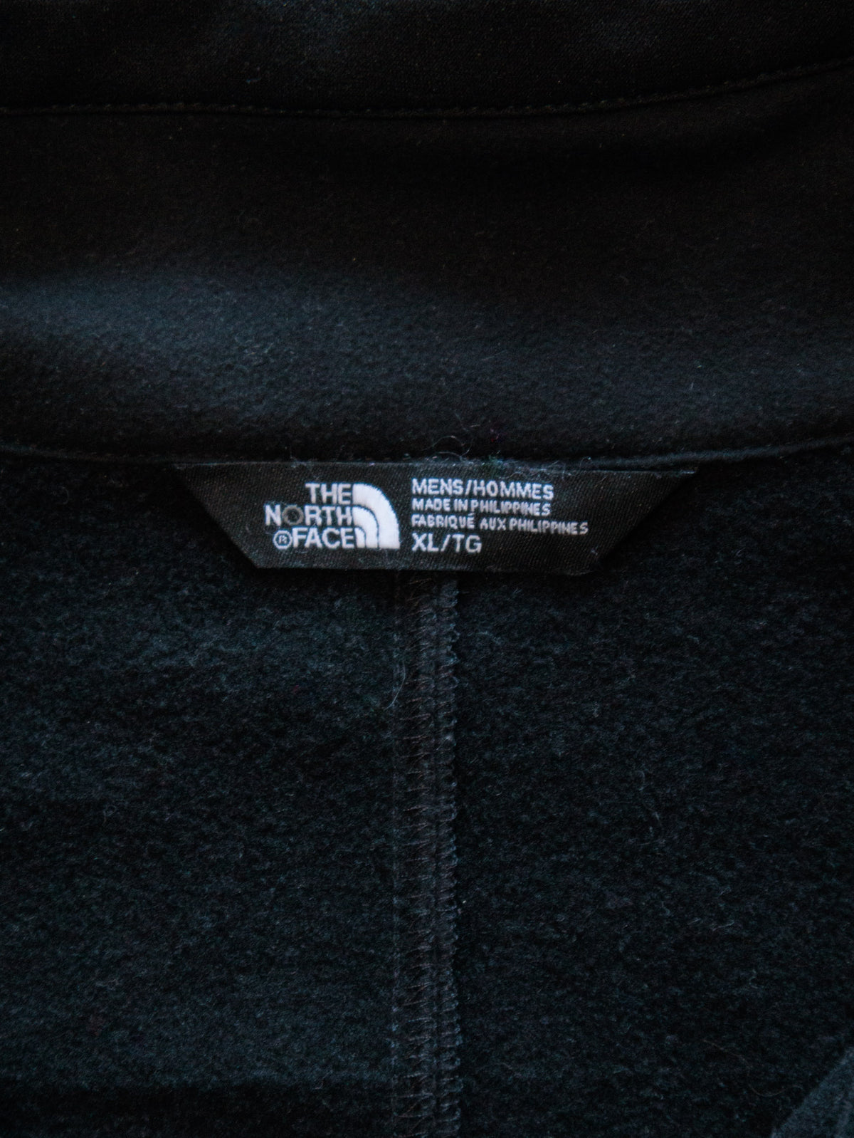 Vintage Black The North Face Fleece Jacket (XL)