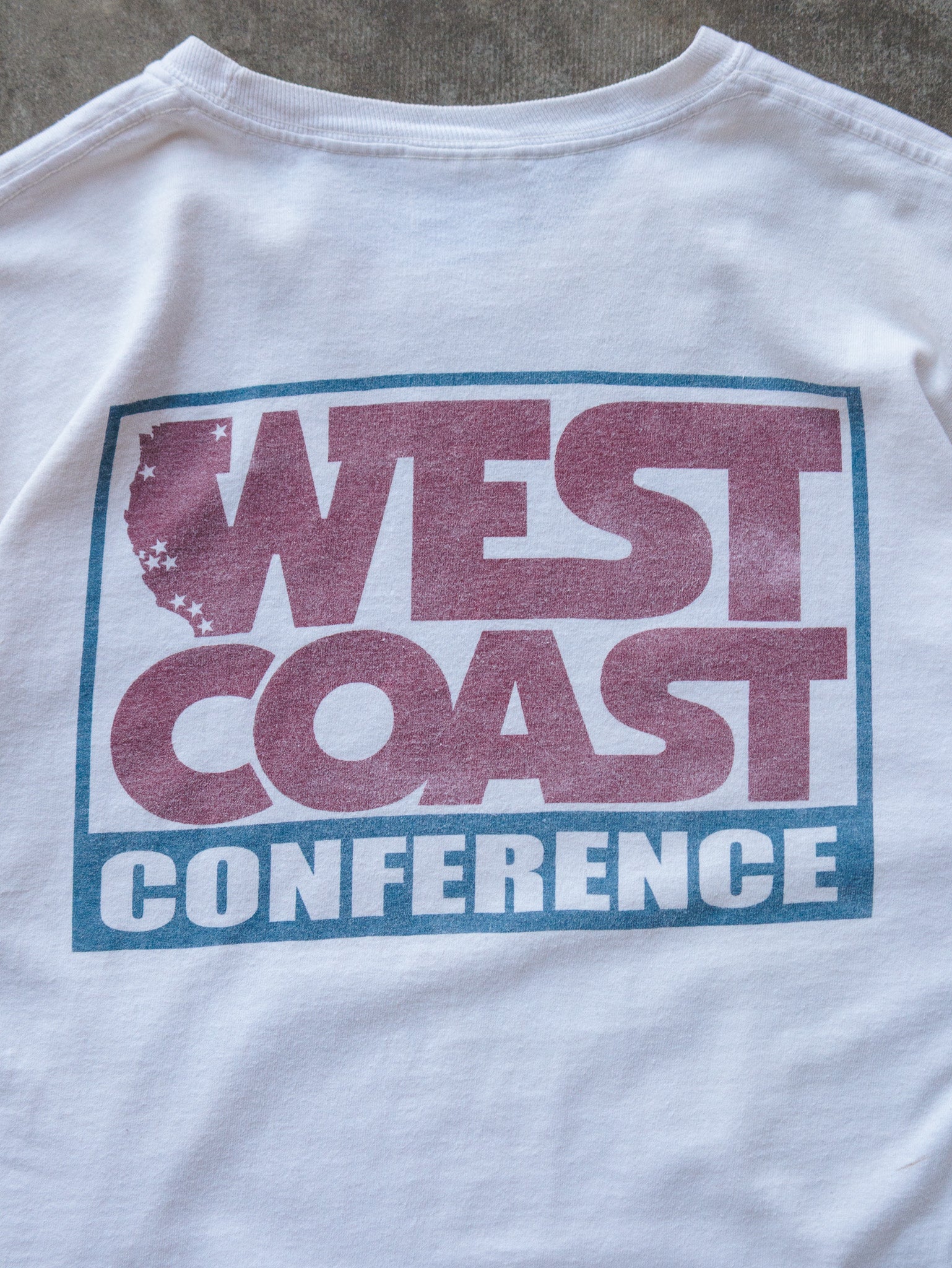 Vintage 00s White Gonzaga Bulldogs Basketball Tee (M)