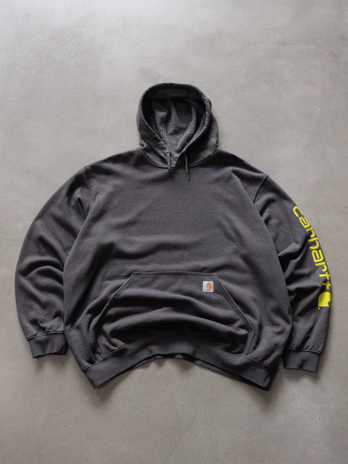 Vintage Grey Carhartt Hoodie (XL)