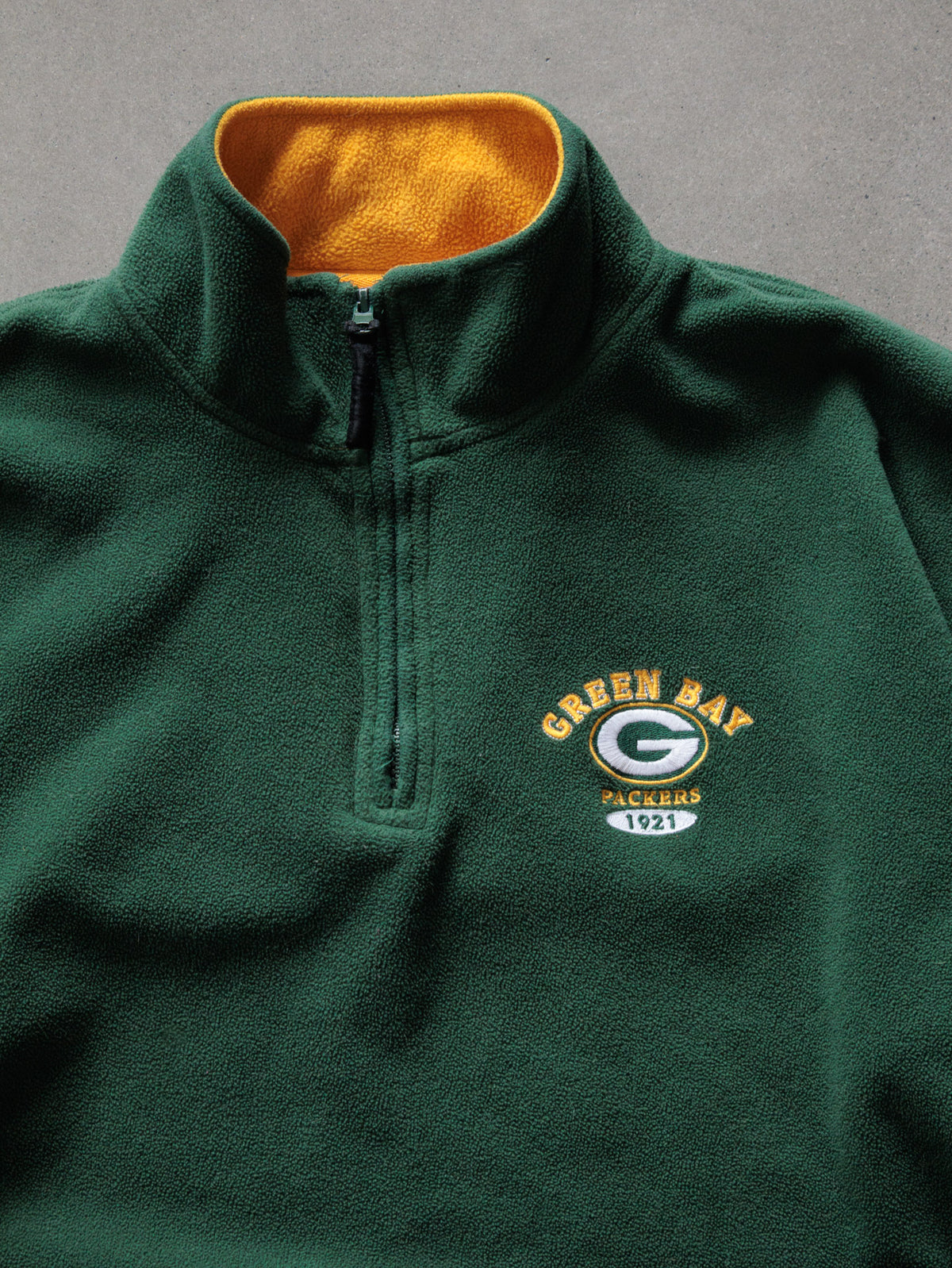 Vintage Green Bay Packers Fleece Quarter Zip (XL)