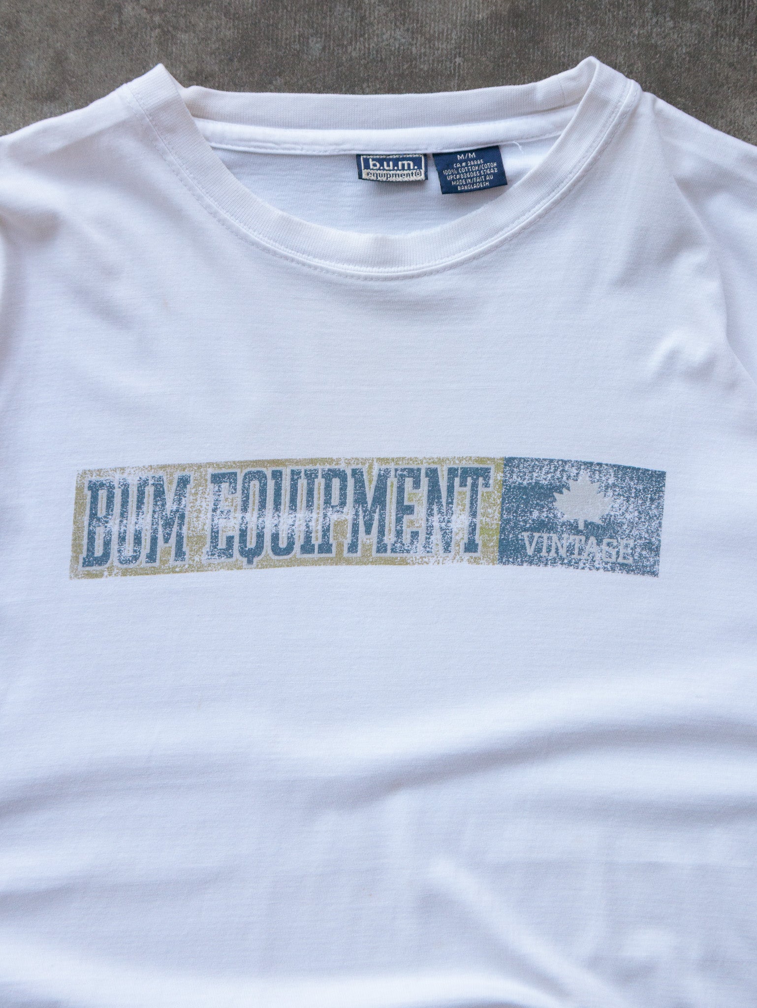 Vintage White B.U.M. Equipment Tee (M)