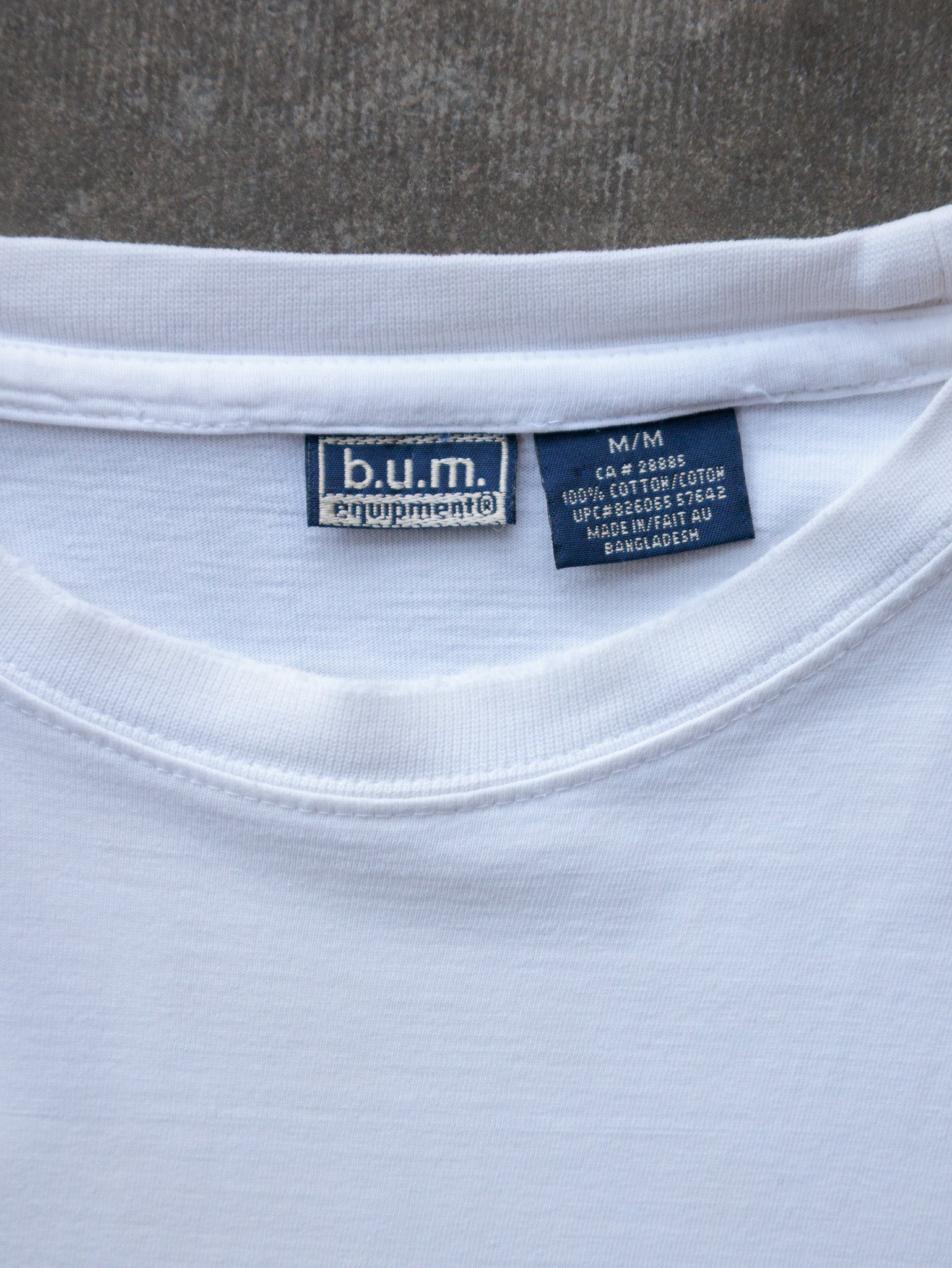 Vintage White B.U.M. Equipment Tee (M)
