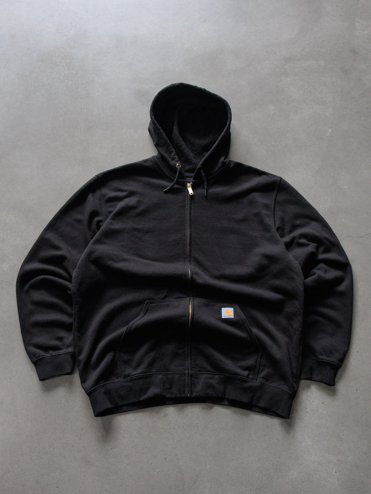 Vintage Black Carhartt Full Zip Hoodie (XL)