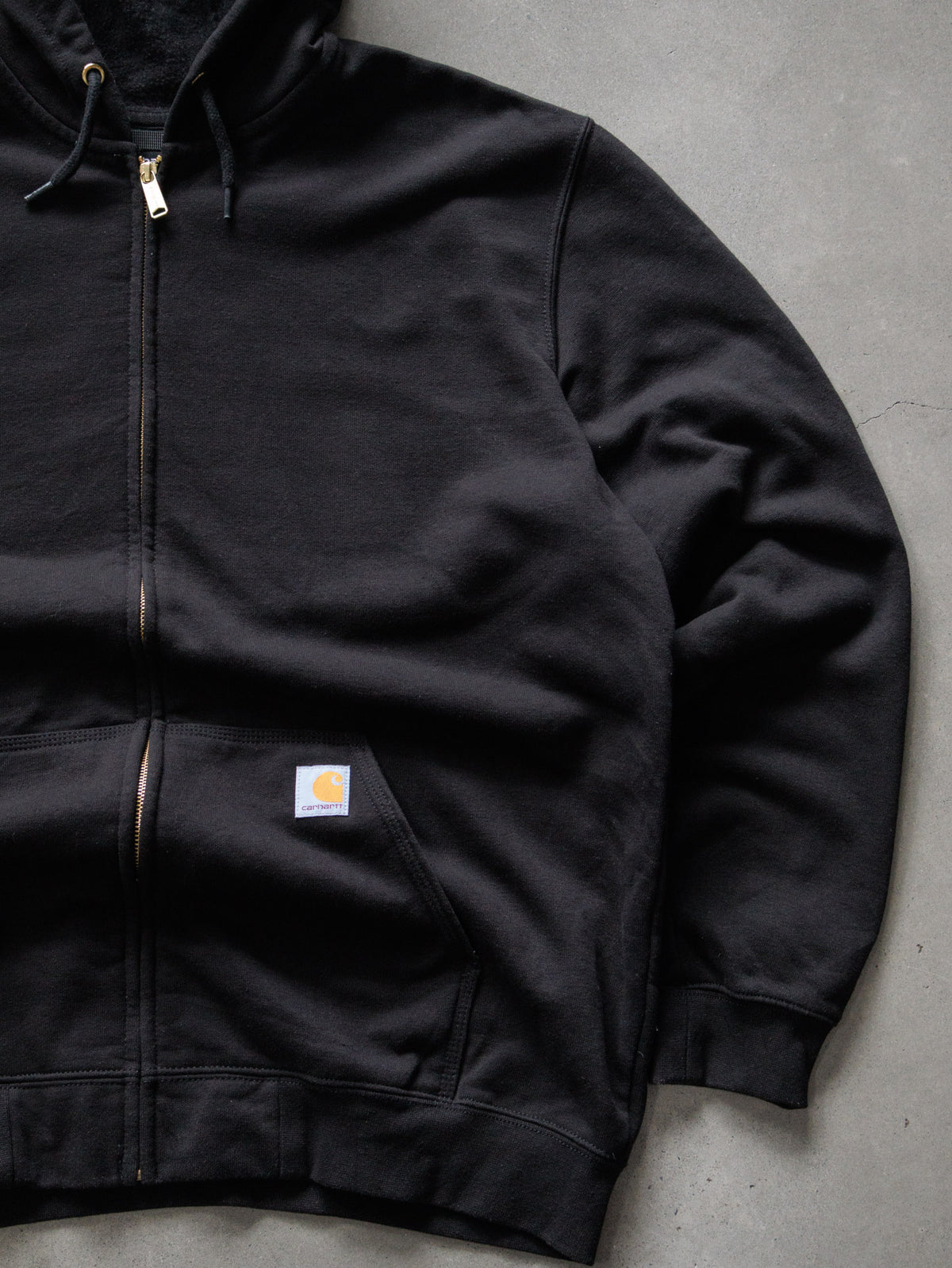 Vintage Black Carhartt Full Zip Hoodie (XL)